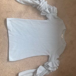 BP. Elbow cutout ruffle sweater